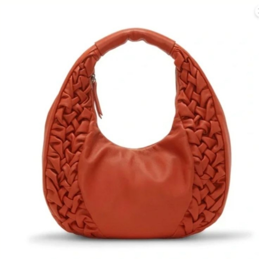 Vince Camuto Women's Tan Woven Hobo‎ Bag